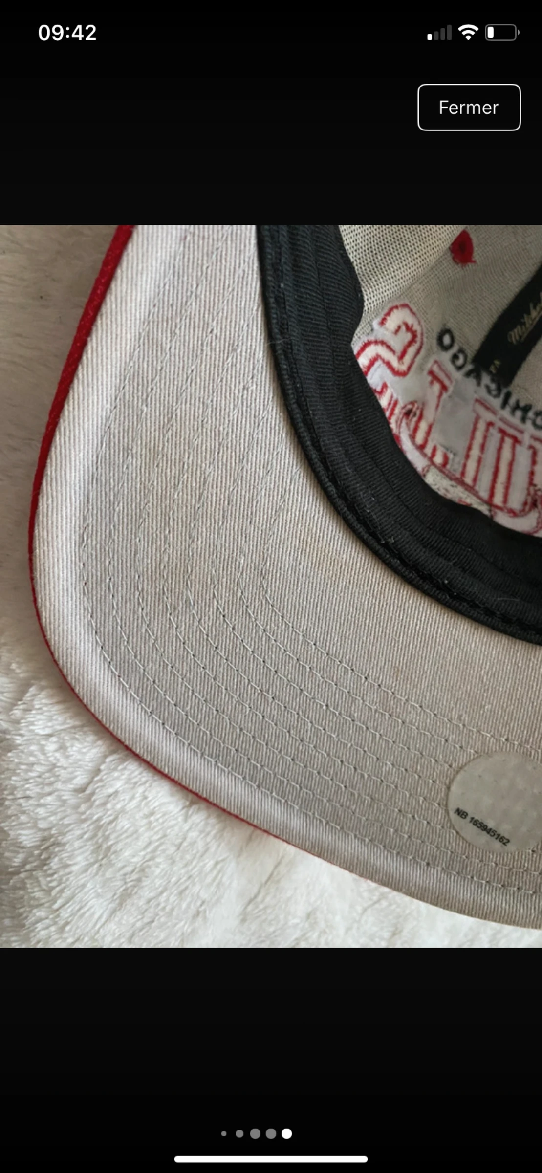Boné Mitchell & Ness Chicago Bulls NBA Hardwood Classics Snapback branco/vermelho – photo 13